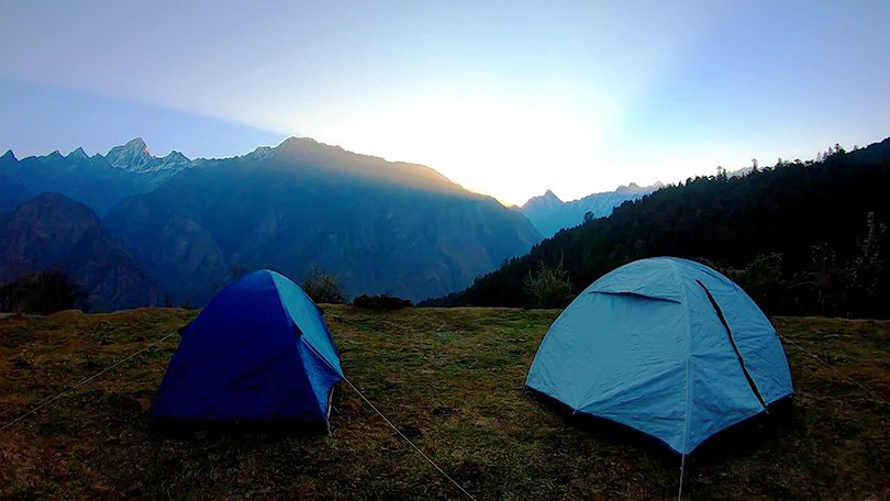 Camping Under the Stars in Auli Uttarakhand