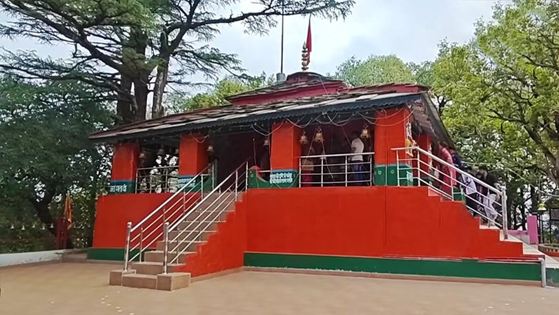 Dunagiri Temple dedicated to Goddess Durga with forest backdrop – best things to do in Ranikhet 