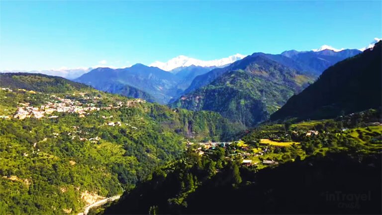 Peaceful hill town of Lansdowne surrounded by pine forests