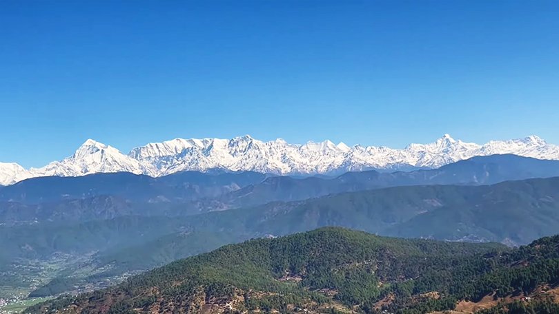 Panoramic Himalayan views, Kausani Uttarakhand Travel Guide