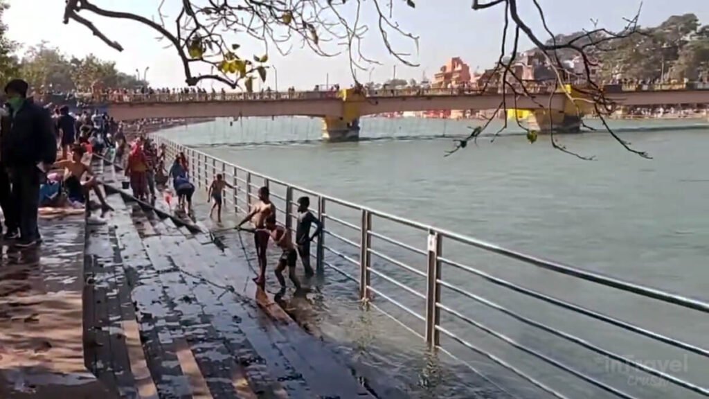 Gau Ghat in Haridwar a peaceful riverside ghat on the holy Ganga known for rituals meditation and spiritual calm