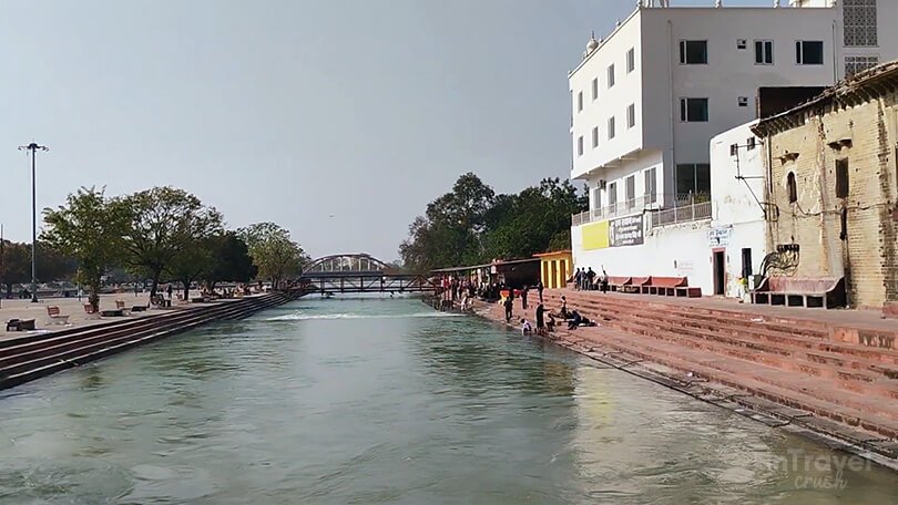 Kankhal Ghat also known as Sati Ghat in Haridwar on the banks of the holy Ganga near Daksheshwar Mahadev Temple
