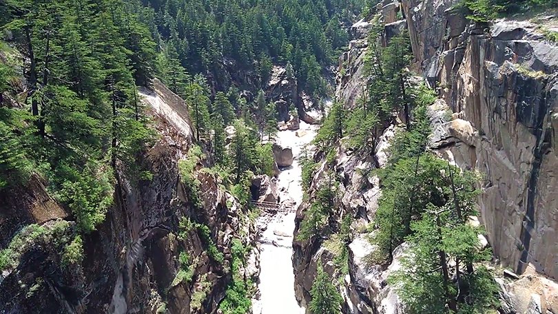 Bhairon Ghati near Gangotri Dham Yatra 2026 Bhairav Nath Temple where Maa Ganga idol rests in winter