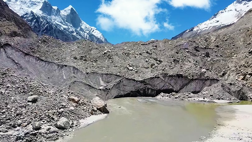 Gaumukh Glacier source of River Ganga sacred trek during Gangotri Dham Yatra 2026