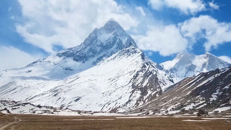 Tapovan meadow above Gaumukh spiritual trekking spot in Gangotri Dham Yatra 2026