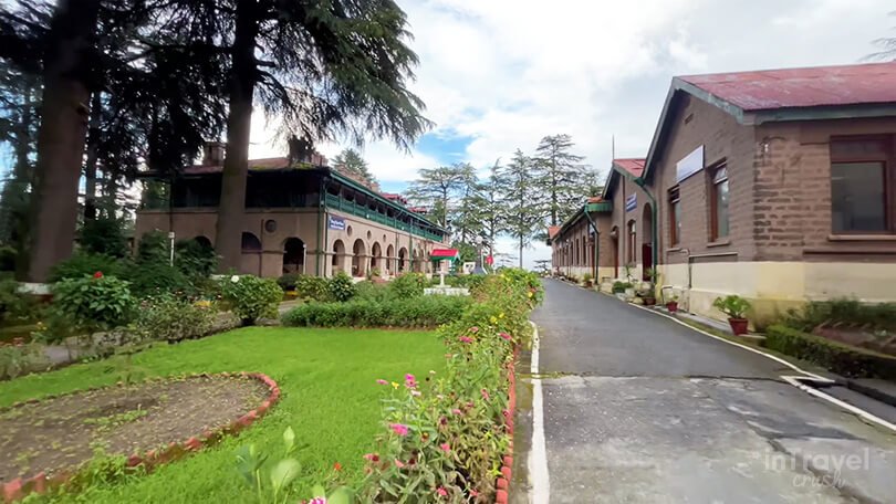 IVRI Mukteshwar campus with colonial buildings, pine forests and calm walking paths.