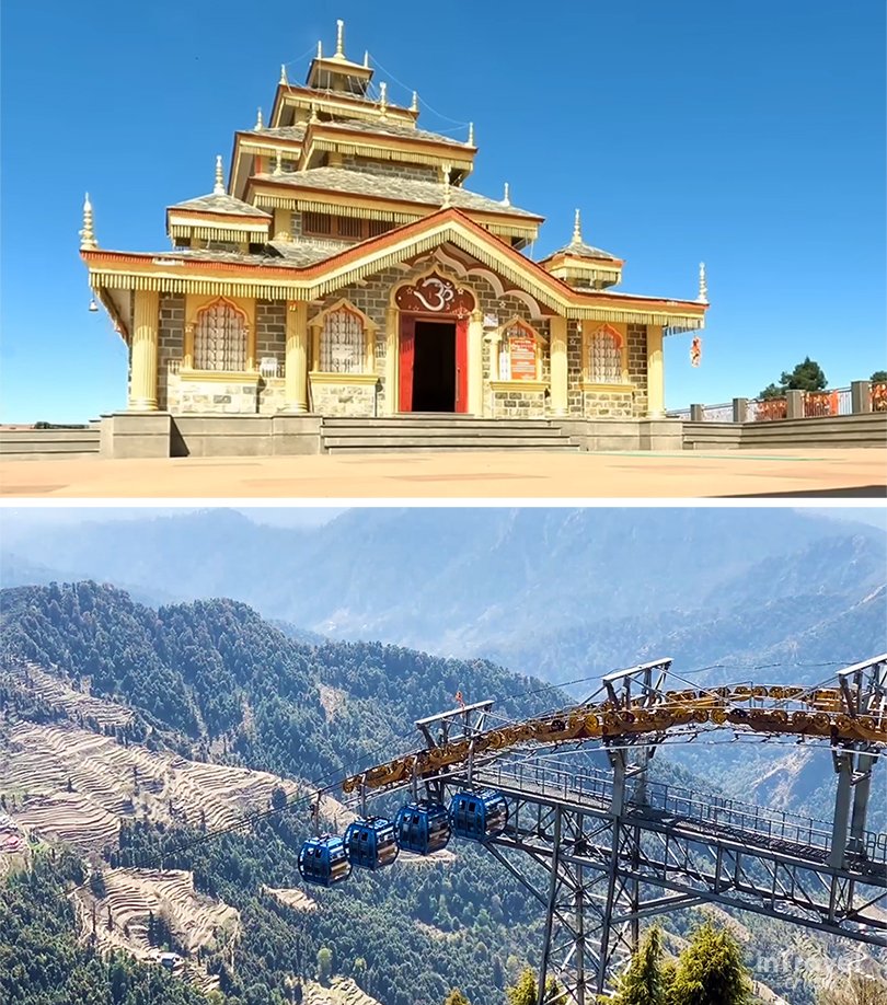 Surkanda Devi Temple and ropeway service to the temple