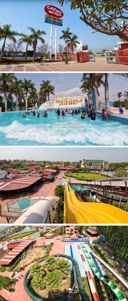 Crystal World amusement park in Haridwar featuring water rides, fun activities, and family entertainment